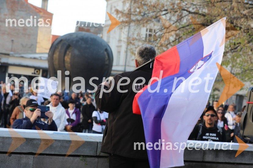 Protest proti ukrepom za preprečevanje COVID 19