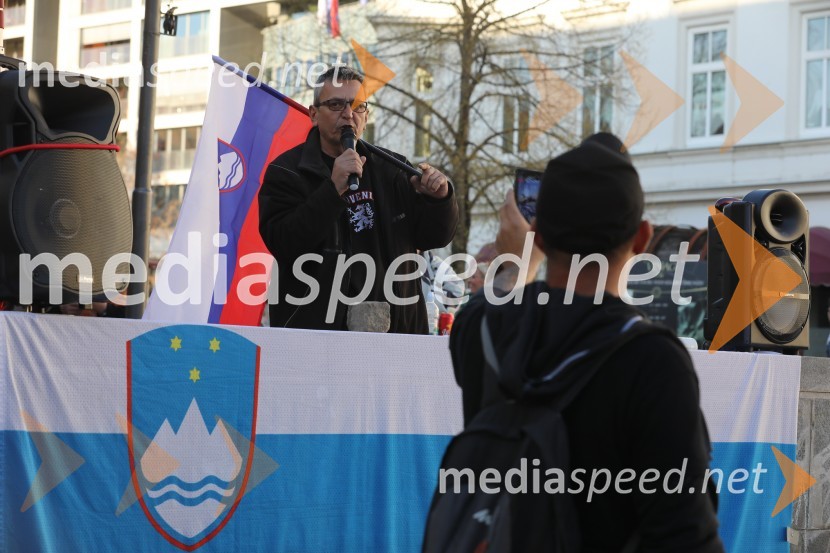 Protest proti ukrepom za preprečevanje COVID 19