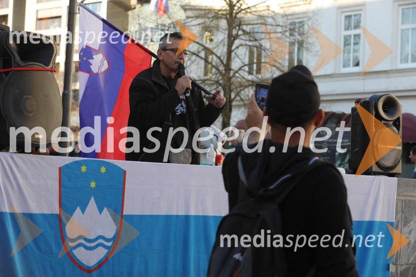 Protest proti ukrepom za preprečevanje COVID 19