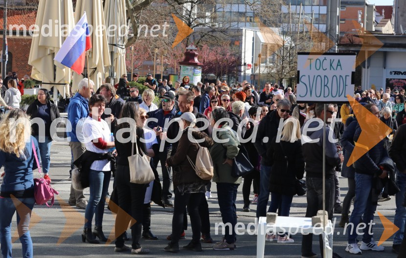 Protest proti ukrepom za preprečevanje COVID 19