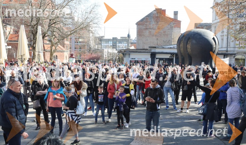 Protest proti ukrepom za preprečevanje COVID 19