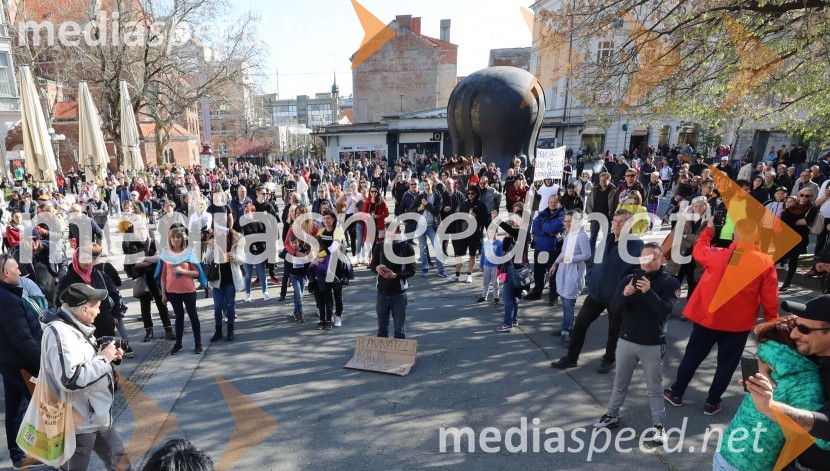 Protest proti ukrepom za preprečevanje COVID 19