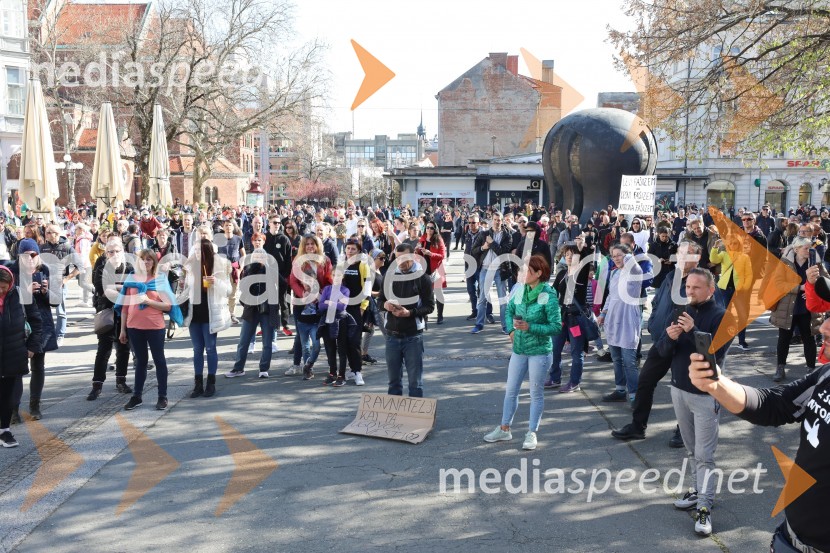 Protest proti ukrepom za preprečevanje COVID 19