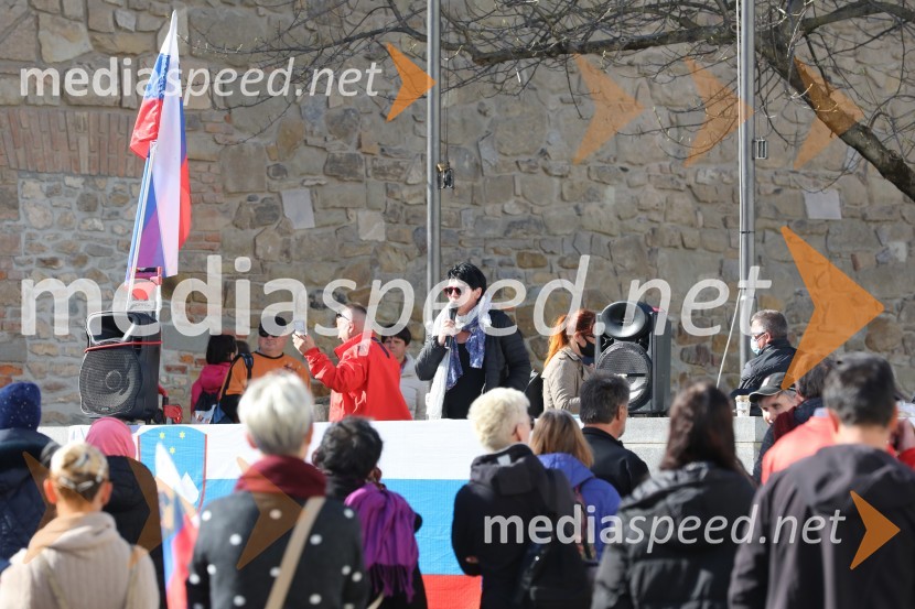 Protest proti ukrepom za preprečevanje COVID 19