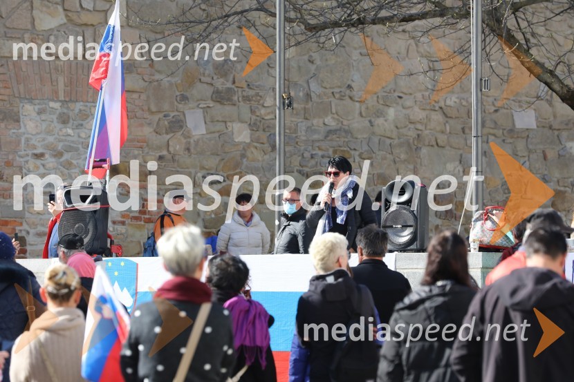 Protest proti ukrepom za preprečevanje COVID 19