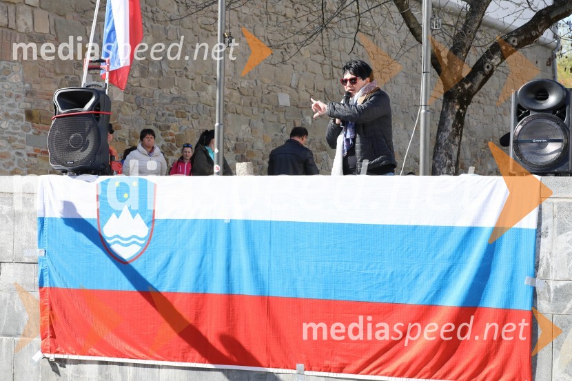 Protest proti ukrepom za preprečevanje COVID 19