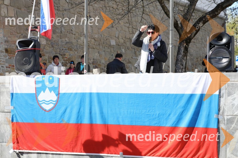 Protest proti ukrepom za preprečevanje COVID 19