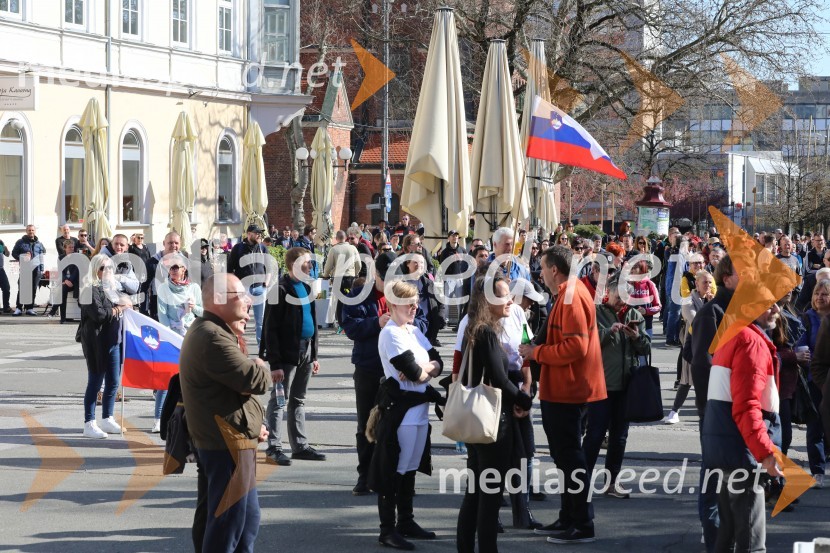 Protest proti ukrepom za preprečevanje COVID 19