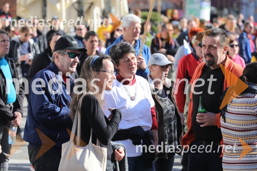 Protest proti ukrepom za preprečevanje COVID 19