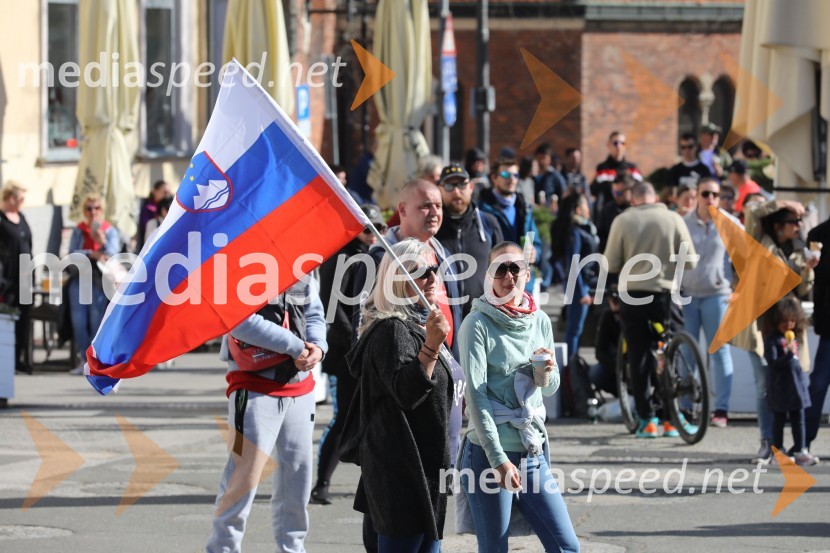 Protest proti ukrepom za preprečevanje COVID 19