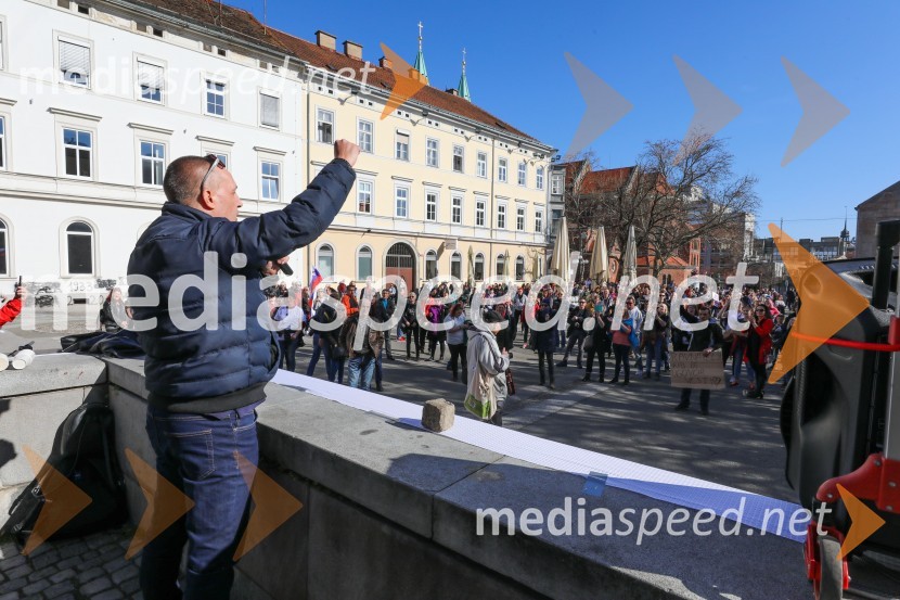 Protest proti ukrepom za preprečevanje COVID 19