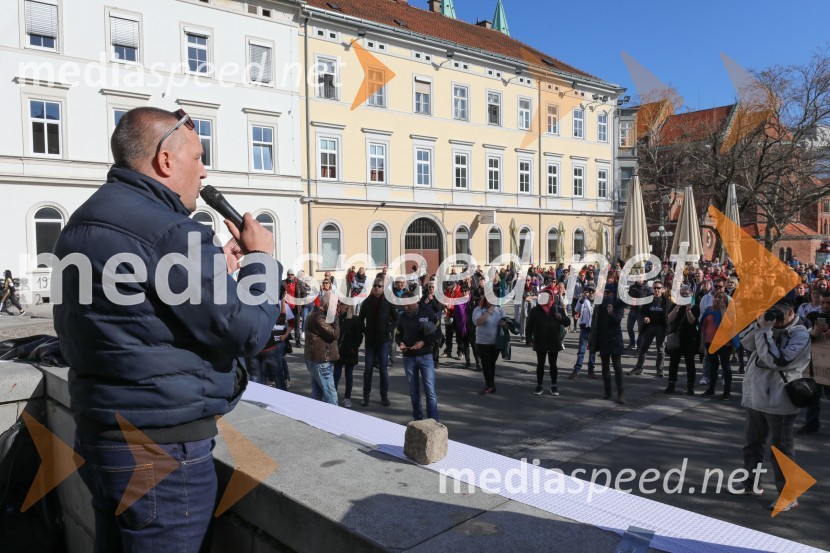 Protest proti ukrepom za preprečevanje COVID 19