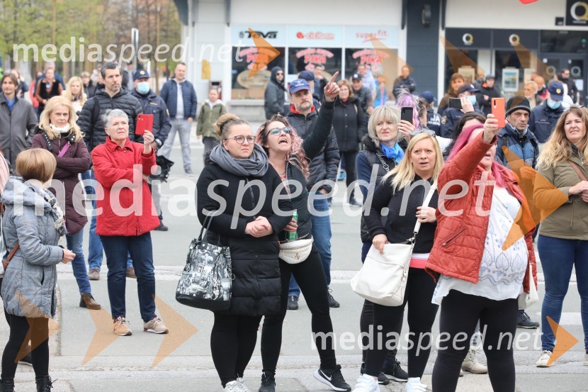 Protesti proti ukrepom za preprečitev Covid19 v Mariboru