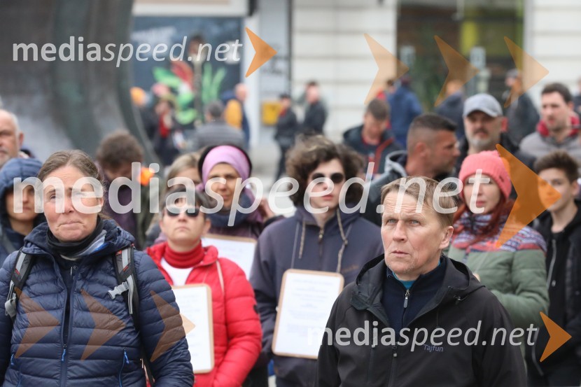 Protesti proti ukrepom za preprečitev Covid19 v Mariboru