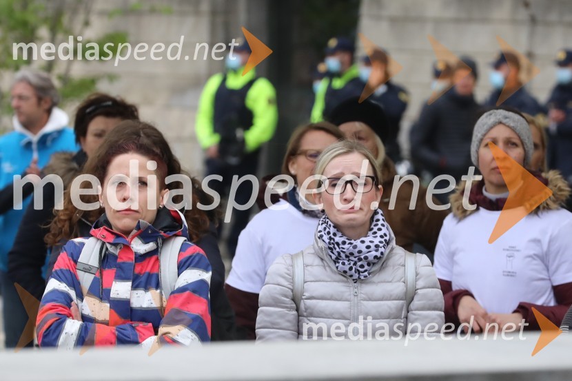 Protesti proti ukrepom za preprečitev Covid19 v Mariboru