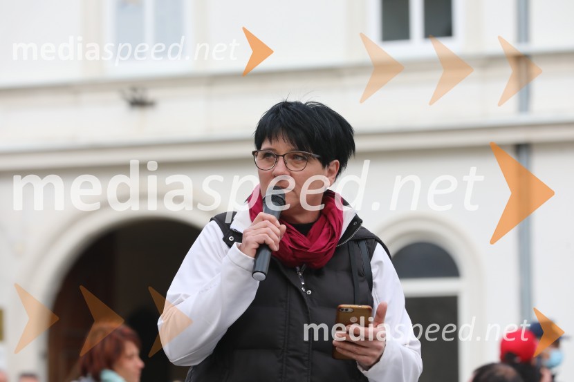 Protesti proti ukrepom za preprečitev Covid19 v Mariboru