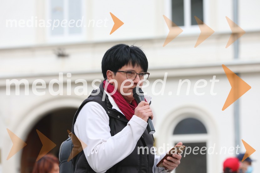 Protesti proti ukrepom za preprečitev Covid19 v Mariboru