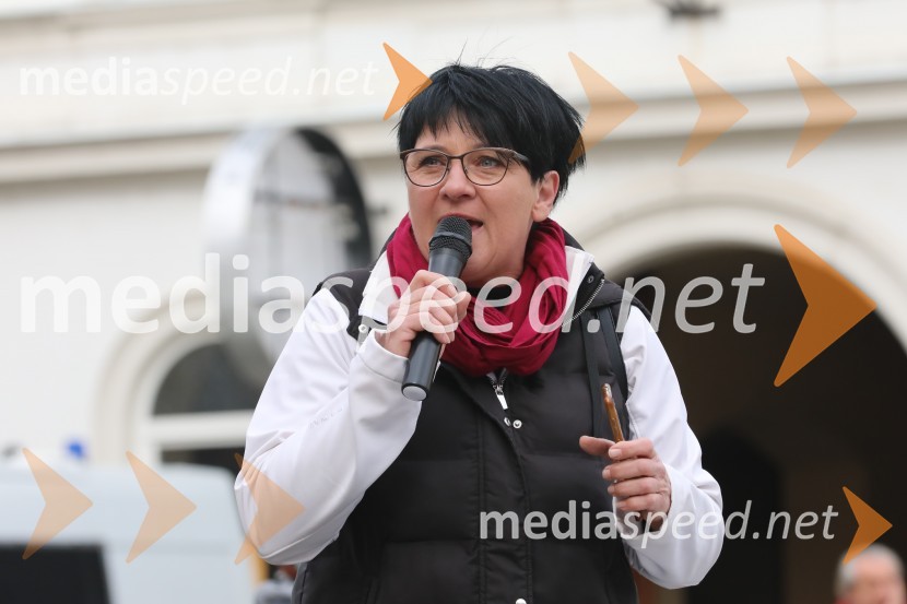 Protesti proti ukrepom za preprečitev Covid19 v Mariboru