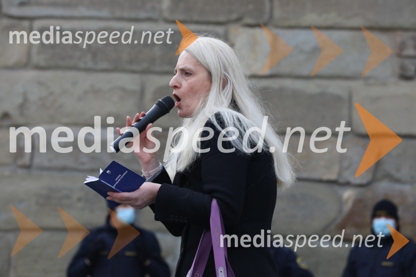 Protesti proti ukrepom za preprečitev Covid19 v Mariboru