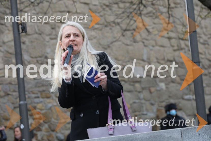 Protesti proti ukrepom za preprečitev Covid19 v Mariboru