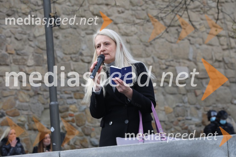 Protesti proti ukrepom za preprečitev Covid19 v Mariboru