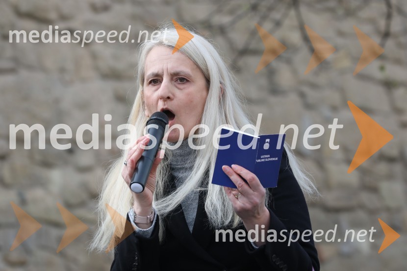 Protesti proti ukrepom za preprečitev Covid19 v Mariboru