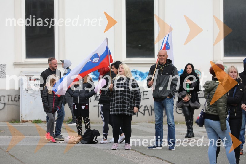 Protesti proti ukrepom za preprečitev Covid19 v Mariboru