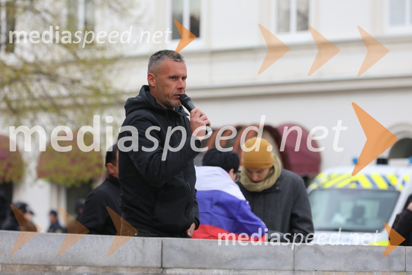 Protesti proti ukrepom za preprečitev Covid19 v Mariboru