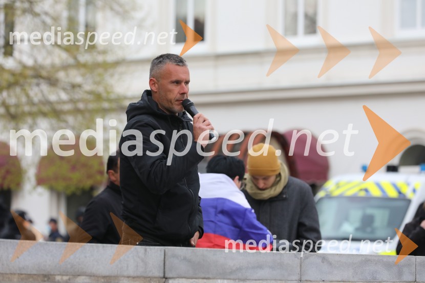 Protesti proti ukrepom za preprečitev Covid19 v Mariboru