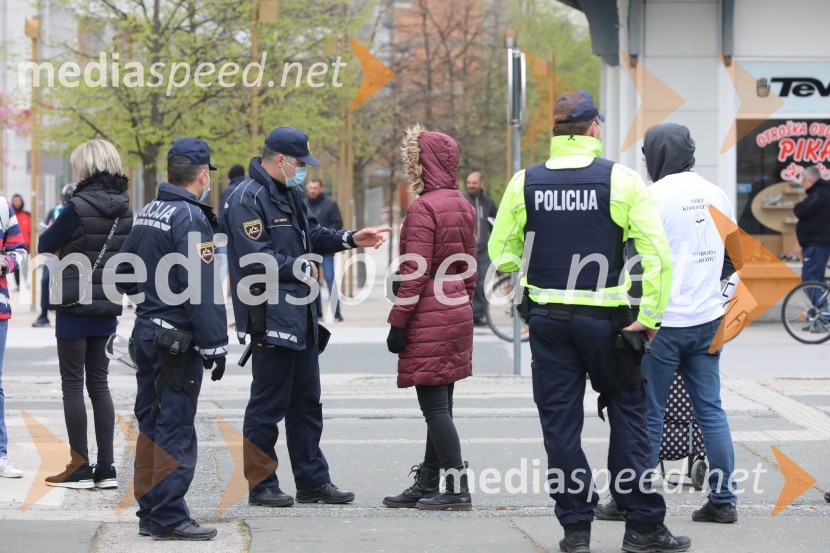 Protesti proti ukrepom za preprečitev Covid19 v Mariboru