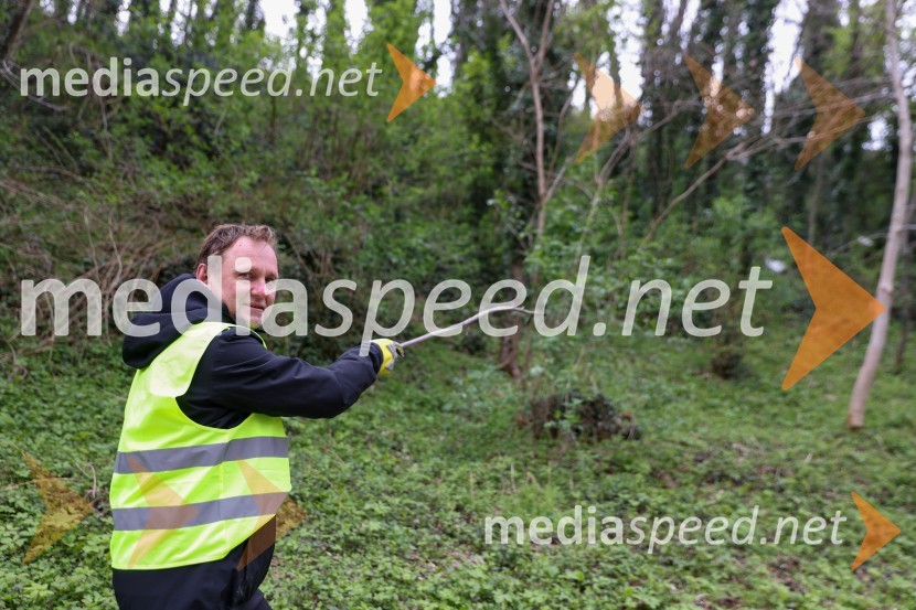 dr. Samo Peter Medved,  podžupan, Mestna občina Maribor Moji odpadki, moja skrb, čistilna akcija na desnem bregu Drave v Mariboru