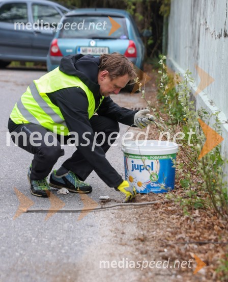 dr. Samo Peter Medved,  podžupan, Mestna občina Maribor Moji odpadki, moja skrb, čistilna akcija na desnem bregu Drave v Mariboru