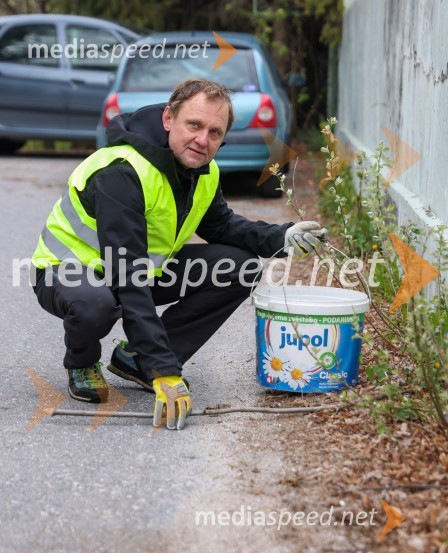 dr. Samo Peter Medved,  podžupan, Mestna občina Maribor Moji odpadki, moja skrb, čistilna akcija na desnem bregu Drave v Mariboru
