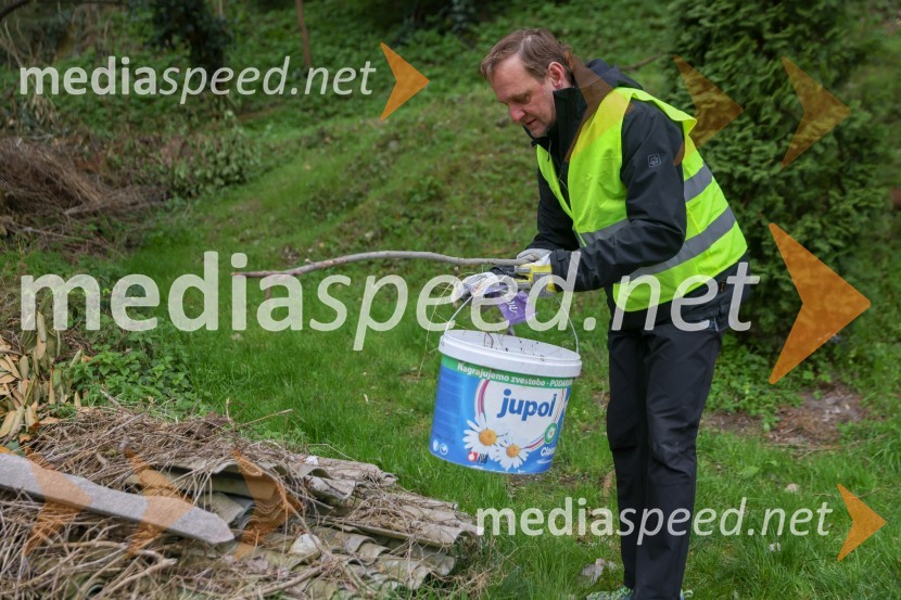 dr. Samo Peter Medved,  podžupan, Mestna občina Maribor Moji odpadki, moja skrb, čistilna akcija na desnem bregu Drave v Mariboru