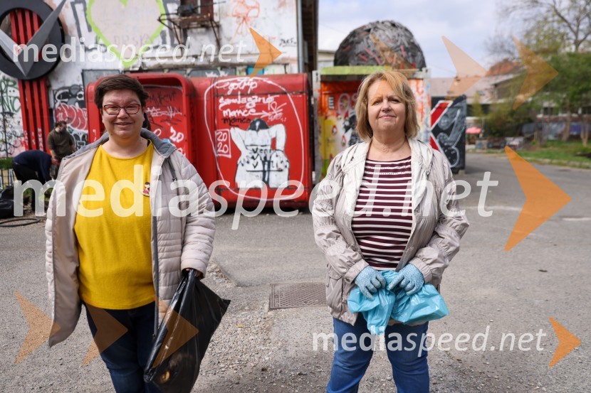  Marja Guček, Mladinski kulturni center Maribor, direktorica;  Alenka Iskra, podžupanja Mestne občine Maribor za področje sociale, socialnega podjetništva, kulture in turizma ter društev in nevladnih organizacijMoji odpadki, moja skrb, čistilna akcija na desnem bregu Drave v Mariboru