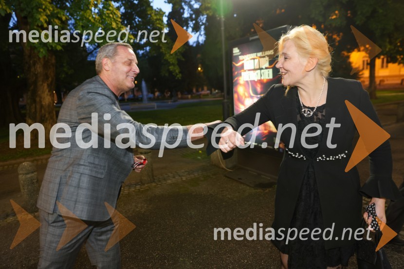 Danilo Rošker, direktor SNG Maribor;  Ignacija  Fridl Jarc, državna sekretarka na Ministrstvu za kulturo RSCarmina Burana, operno baletni spektakel SNG Maribor