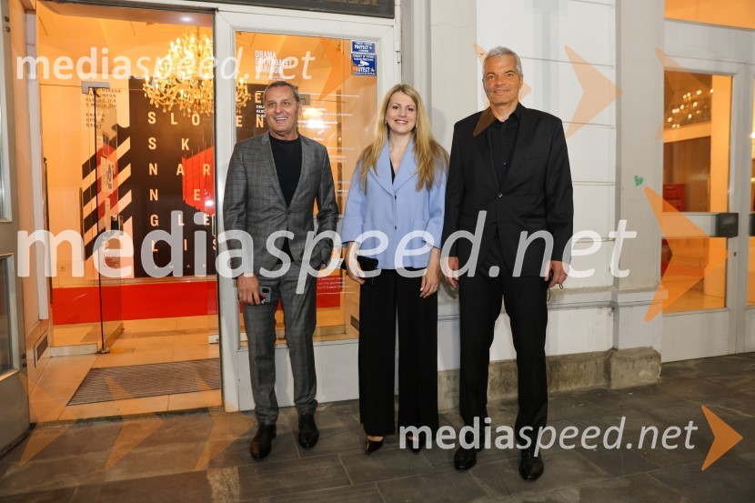  Danilo Rošker, direktor SNG Maribor;  Katja Arsenovič, direktorica Rožmarin Hospitality Group;  Aleksander Saša Arsenovič, župan, Mestna občina MariborCarmina Burana, operno baletni spektakel SNG Maribor
