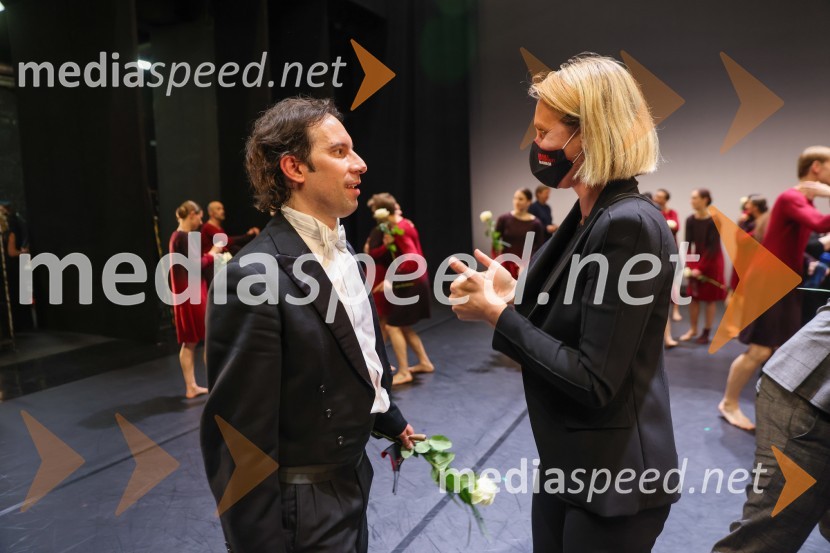  Simon Krečič, dirigent in pianist;  Mateja Kožuh, producentka Opere in Baleta SNG Maribor, akordeonistkaCarmina Burana, operno baletni spektakel SNG Maribor