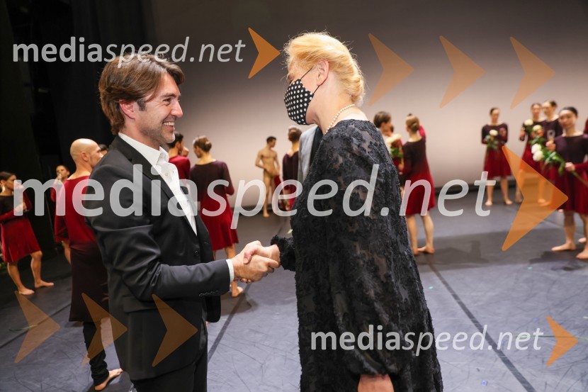  Edward Clug, umetniški direktor, Balet SNG Maribor;  Ignacija  Fridl Jarc, državna sekretarka na Ministrstvu za kulturo RSCarmina Burana, operno baletni spektakel SNG Maribor