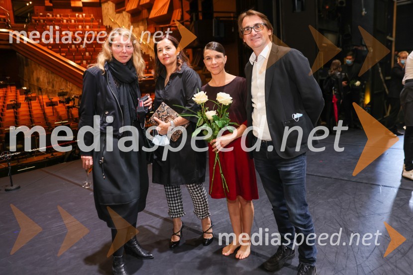  Nataša Matjašec Rošker, igralka;  Ksenija Mišič, igralka;  Tetiana Svetlična, baletna plesalka;  Aleksandar  Popovski, režiser, umetniški direktor Drame SNG MariborCarmina Burana, operno baletni spektakel SNG Maribor