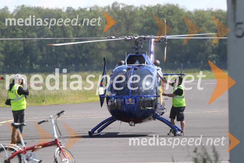 BO-105C / D-HTDMThe Flying Bulls, trening pilotov in letal Red Bull v Mariboru