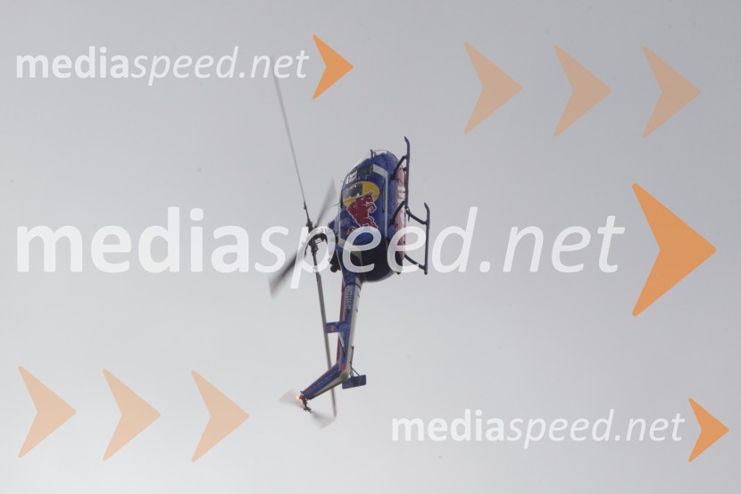 BO-105C / D-HTDM, Messerschmitt-Bölkow-Blohm GmbH (Airbus Helicopters)The Flying Bulls, trening pilotov in letal Red Bull v Mariboru