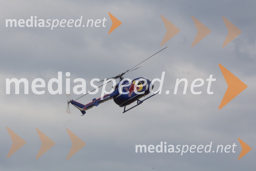 BO-105C / D-HTDM, Messerschmitt-Bölkow-Blohm GmbH (Airbus Helicopters)The Flying Bulls, trening pilotov in letal Red Bull v Mariboru