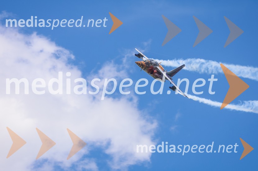 Alpha-Jet 1 / OE-FASThe Flying Bulls, trening pilotov in letal Red Bull v Mariboru