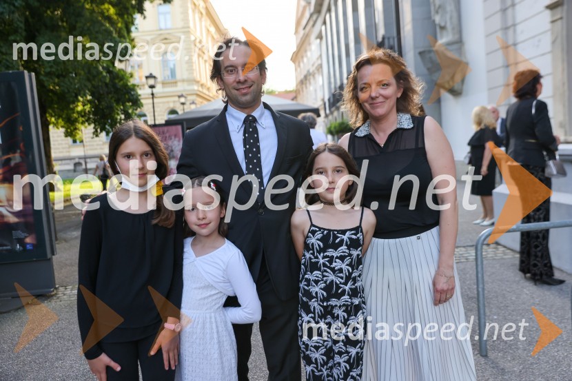  Simon Krečič, umetniški direktor Opere SNG Maribor;  Anamarija KrečičMadama Butterfly, premiera opere, Slovensko Narodno Gledališče Maribor