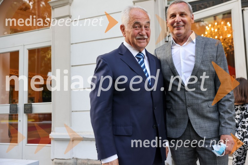  Rudolf Moge, nekdanji politik;  Danilo Rošker, direktor SNG MariborMadama Butterfly, premiera opere, Slovensko Narodno Gledališče Maribor