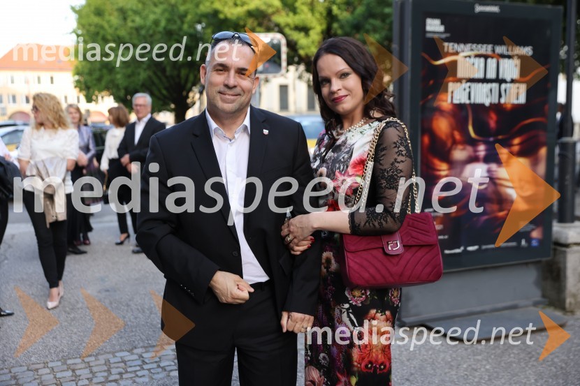 mag. Dejan Kaloh, soustanovitelj portala Politikis, poslanec SDS; ddr. Natalia Kaloh VId, podpredsednica upravnega odbora UMMadama Butterfly, premiera opere, Slovensko Narodno Gledališče Maribor