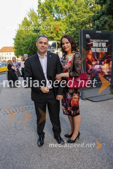 mag. Dejan Kaloh, soustanovitelj portala Politikis, poslanec SDS; ddr. Natalia Kaloh VId, podpredsednica upravnega odbora UMMadama Butterfly, premiera opere, Slovensko Narodno Gledališče Maribor