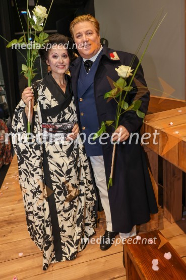 Irena  Petkova, operna pevka;  Renzo Zulian, operni pevecMadama Butterfly, premiera opere, Slovensko Narodno Gledališče Maribor