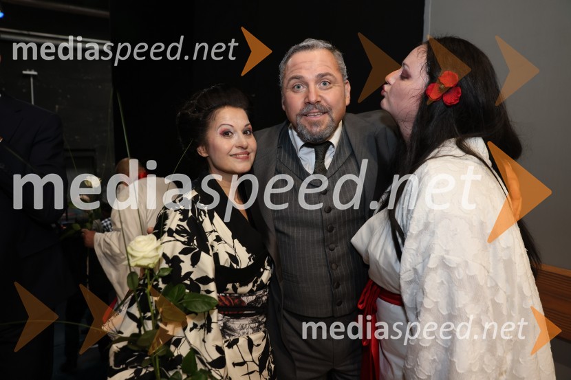  Irena  Petkova, operna pevka;  Jaki Jurgec, operni solist;  Rebeka Lokar, operna pevkaMadama Butterfly, premiera opere, Slovensko Narodno Gledališče Maribor
